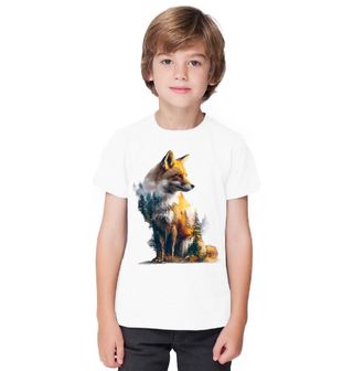 Obrázek 1 produktu Dětské tričko Sedící Liška v Krajině