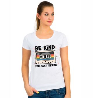 Obrázek 1 produktu Dámské tričko Barevná Retro Kazeta Be Kind