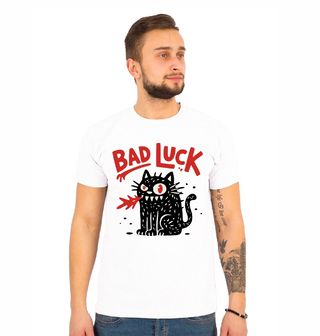 Obrázek 1 produktu Pánské tričko Černá Kočka Bad Luck