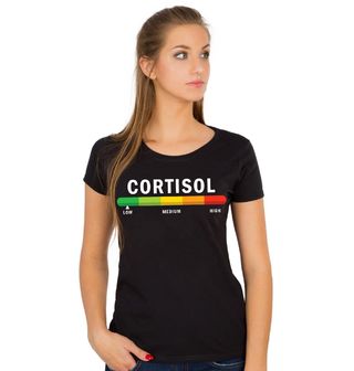 Obrázek 1 produktu Dámské tričko Hladina Stresu Cortisol