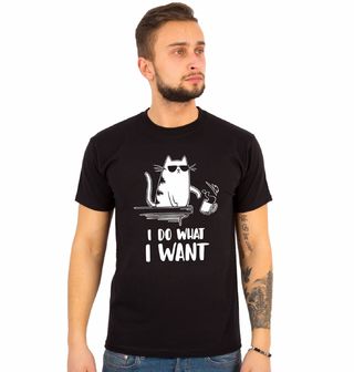 Obrázek 1 produktu Pánské tričko Cool Kočka Dělám si, co chci (Velikost: S)