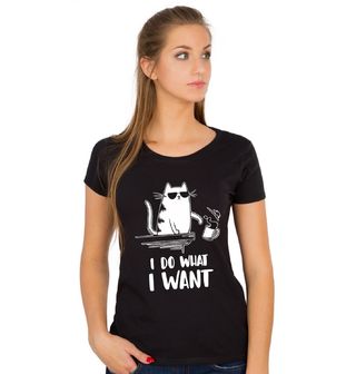 Obrázek 1 produktu Dámské tričko Cool Kočka Dělám si, co chci (Velikost: XL)