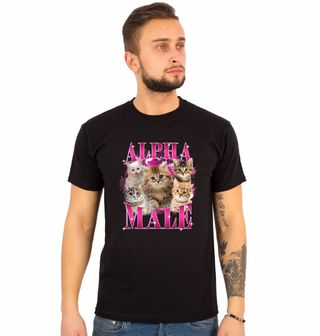 Obrázek 1 produktu Pánské tričko Kočičí Alpha Male