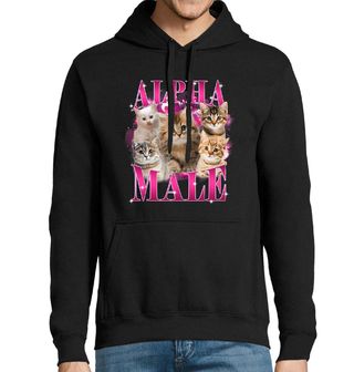 Obrázek 1 produktu Pánská mikina Kočičí Alpha Male