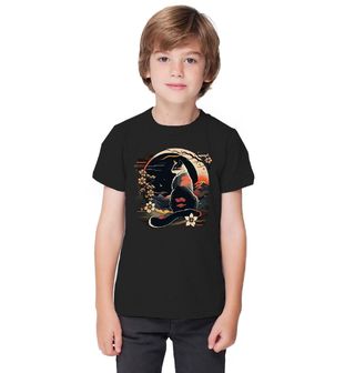 Obrázek 1 produktu Dětské tričko Kočka při Západu Slunce