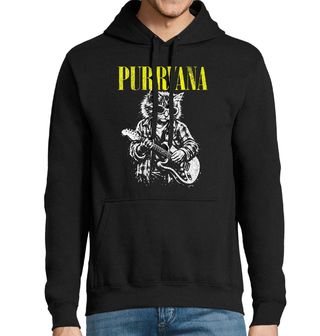 Obrázek 1 produktu Pánská mikina Rocková Kočka Purrvana