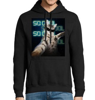 Obrázek 1 produktu Pánská mikina Selfie Cool Kočka s Brýlemi