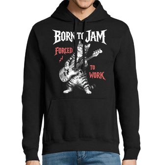 Obrázek 1 produktu Pánská mikina Rocková Kočka s Kytarou Born to Jam
