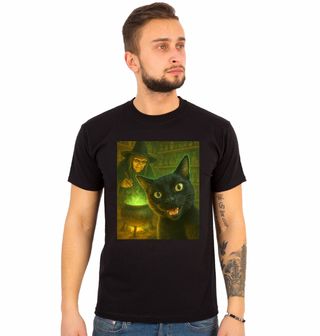 Obrázek 1 produktu Pánské tričko Selfie Černy Kočky a Čarodějnice