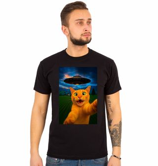 Obrázek 1 produktu Pánské tričko Selfie Kočky a UFO