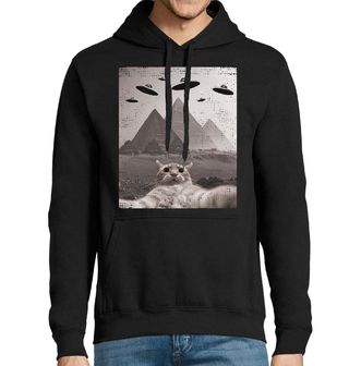 Obrázek 1 produktu Pánská mikina Selfie Kočky v Říši Pyramid UFO