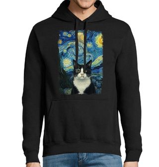 Obrázek 1 produktu Pánská mikina Tuxedo Kočka ve Hvězdné Noci