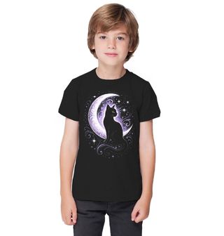 Obrázek 1 produktu Dětské tričko Tajemná Kočka při Měsíci