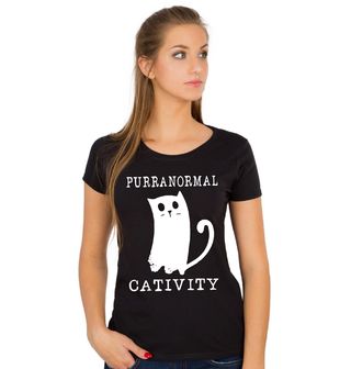 Obrázek 1 produktu Dámské tričko Paranormální Kočka