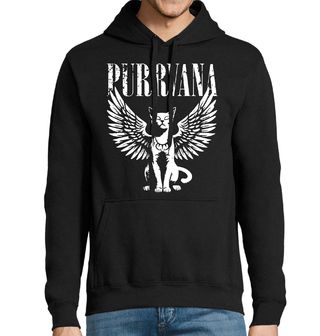 Obrázek 1 produktu Pánská mikina Kočičí Nirvana Purrvana