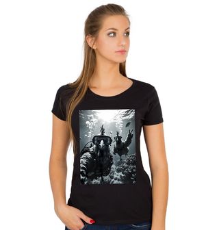 Obrázek 1 produktu Dámské tričko Selfie Slepice Potápěči