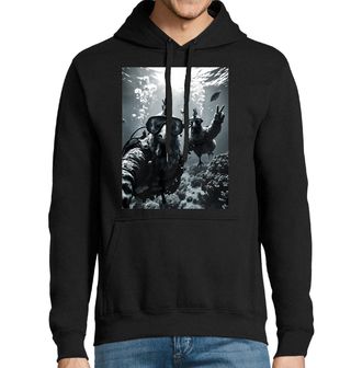 Obrázek 1 produktu Pánská mikina Selfie Slepice Potápěči