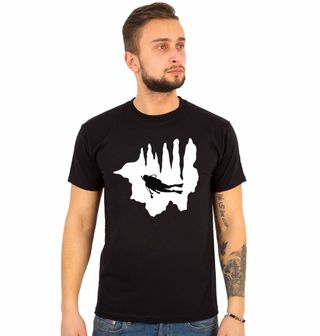 Obrázek 1 produktu Pánské tričko Potápěč v Hlubinách Jeskyně