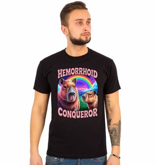 Obrázek 1 produktu Pánské tričko Kapybara Dobyvatel Hemoroidů