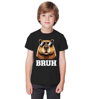 Obrázek 1 produktu Dětské tričko Kapybara s Brýlemi Bruh