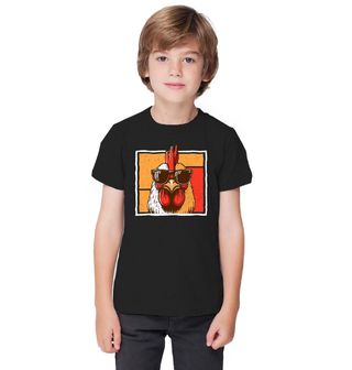 Obrázek 1 produktu Dětské tričko Stylový Kohout s Brýlemi