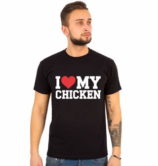 Obrázek 1 produktu Pánské tričko Láska ke Kuřeti I Love my Chicken