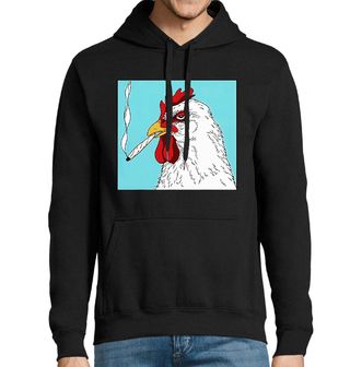 Obrázek 1 produktu Pánská mikina Kohout s Cigaretou v Zobáku