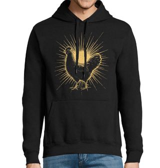 Obrázek 1 produktu Pánská mikina Posvátná Slepice v Záři Slunce