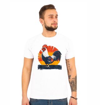 Obrázek 1 produktu Pánské tričko Kohout při Východu Slunce