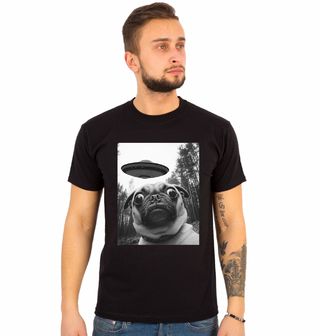 Obrázek 1 produktu Pánské tričko Selfie Mopse a UFO