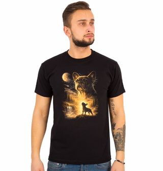 Obrázek 1 produktu Pánské tričko Francouzský Buldoček a Kouzlo Úplňku