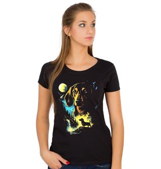 Obrázek 1 produktu Dámské tričko Jezevčík a Měsíc