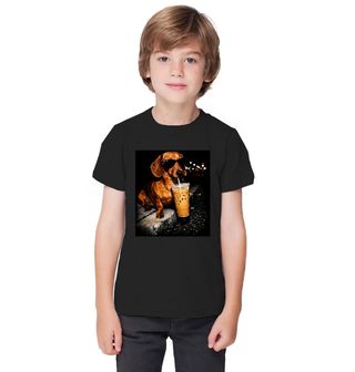 Obrázek 1 produktu Dětské tričko Jezevčík s Drinkem