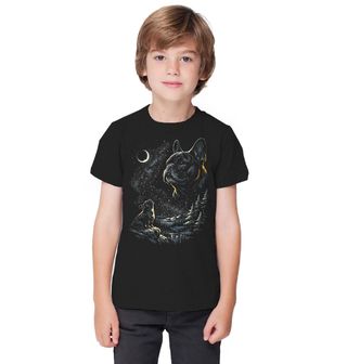 Obrázek 1 produktu Dětské tričko Francouzský Buldoček pod Hvězdami