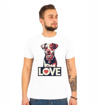 Obrázek 1 produktu Pánské tričko Láska k Psovi Love Jack Russell Terrier