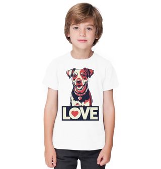 Obrázek 1 produktu Dětské tričko Láska k Psovi Love Jack Russell Terrier