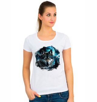 Obrázek 1 produktu Dámské tričko Vlk při Úplňku