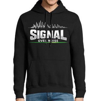 Obrázek 1 produktu Pánská mikina Méně Hluku, více Smyslu Signal Over Noise
