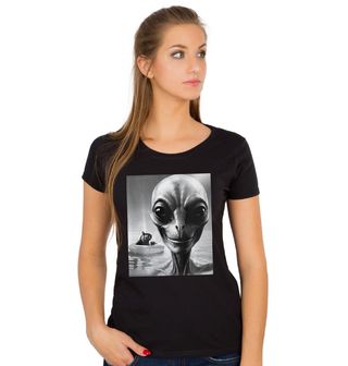 Obrázek 1 produktu Dámské tričko Selfie Mimozemšťana