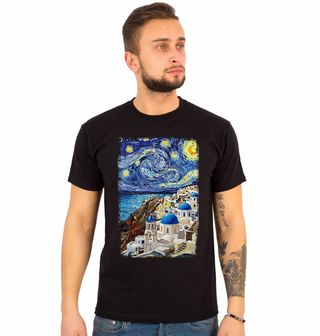 Obrázek 1 produktu Pánské tričko Santorini ve Stylu Van Gogh