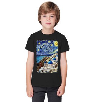 Obrázek 1 produktu Dětské tričko Santorini ve Stylu Van Gogh