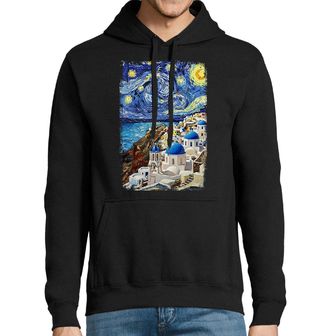 Obrázek 1 produktu Pánská mikina Santorini ve Stylu Van Gogh