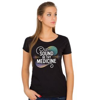 Obrázek 1 produktu Dámské tričko Hudba jako Lék