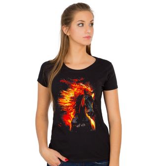 Obrázek 1 produktu Dámské tričko Kůň v Plamenech