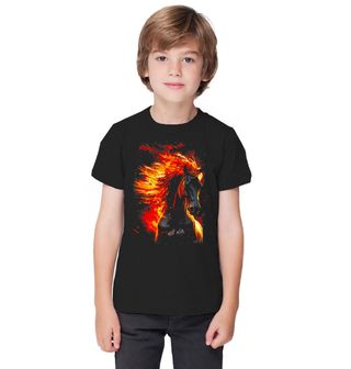 Obrázek 1 produktu Dětské tričko Kůň v Plamenech