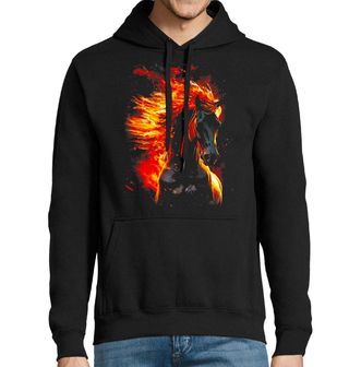 Obrázek 1 produktu Pánská mikina Kůň v Plamenech