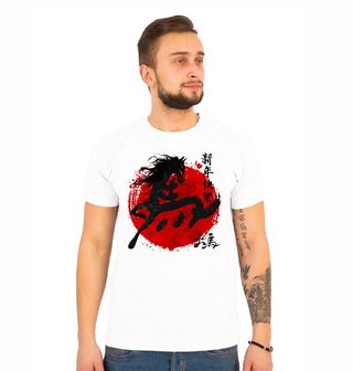 Obrázek 1 produktu Pánské tričko Umění Koně v Japonském Stylu