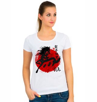 Obrázek 1 produktu Dámské tričko Umění Koně v Japonském Stylu