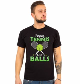 Obrázek 1 produktu Pánské tričko Tenis Odvaha na Kurtu