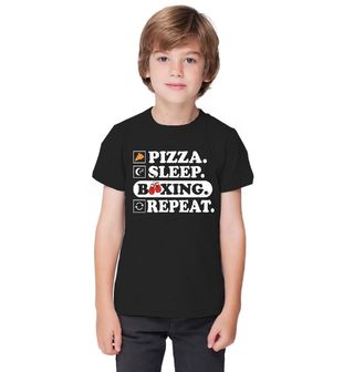 Obrázek 1 produktu Dětské tričko Pizza Spánek Box a Znovu Pizza Sleep Boxing Repeat